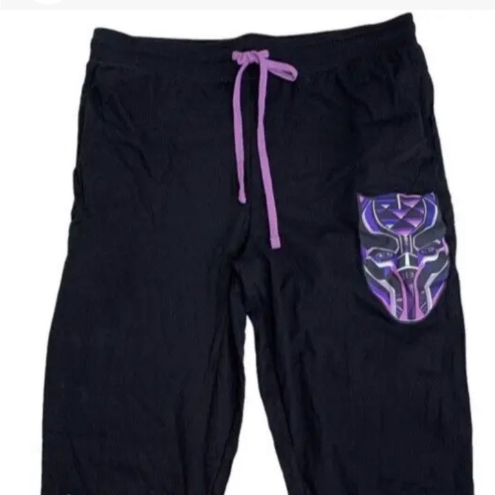 *NWT Marvel Black Panther sweatpants pocket & drawstring Lightweight men's XL